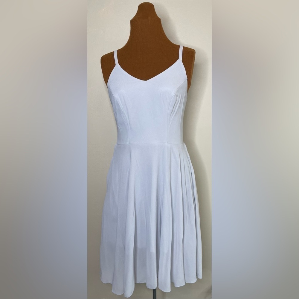 Ellames Summer Dress Spaghetti Strap Cocktail Swing Beach Sundress Size Small